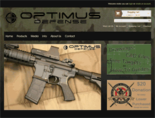 Tablet Screenshot of optimusdefense.com
